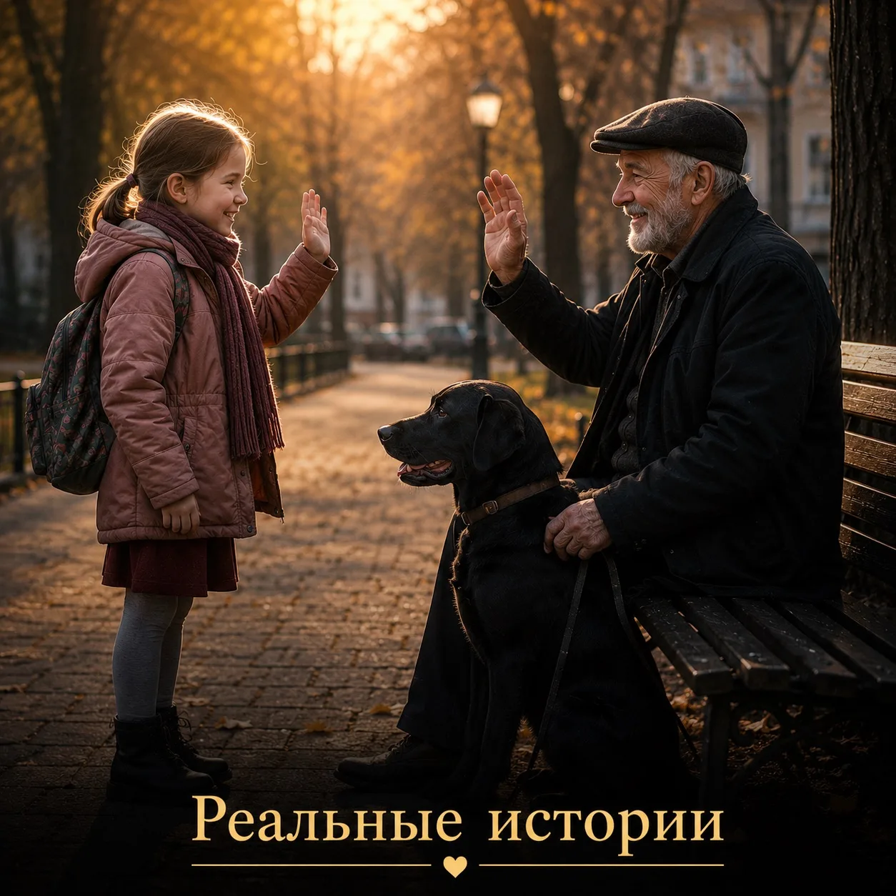 Маленькая девочка каждый день здоровалась с одиноким стариком и его собакой… Через много лет она узн