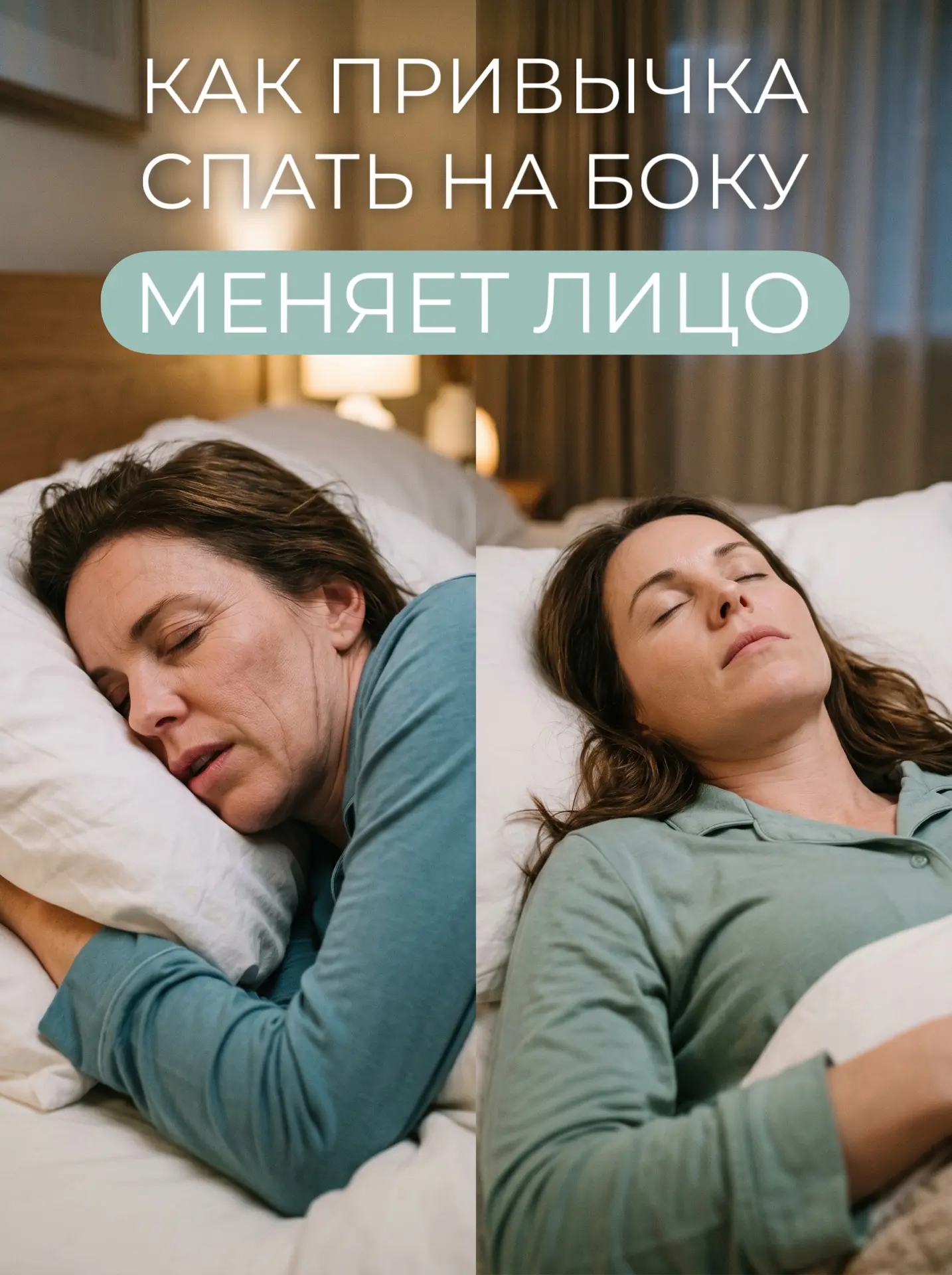Любите спать на боку? А ваше лицо — нет 🙂‍↔️