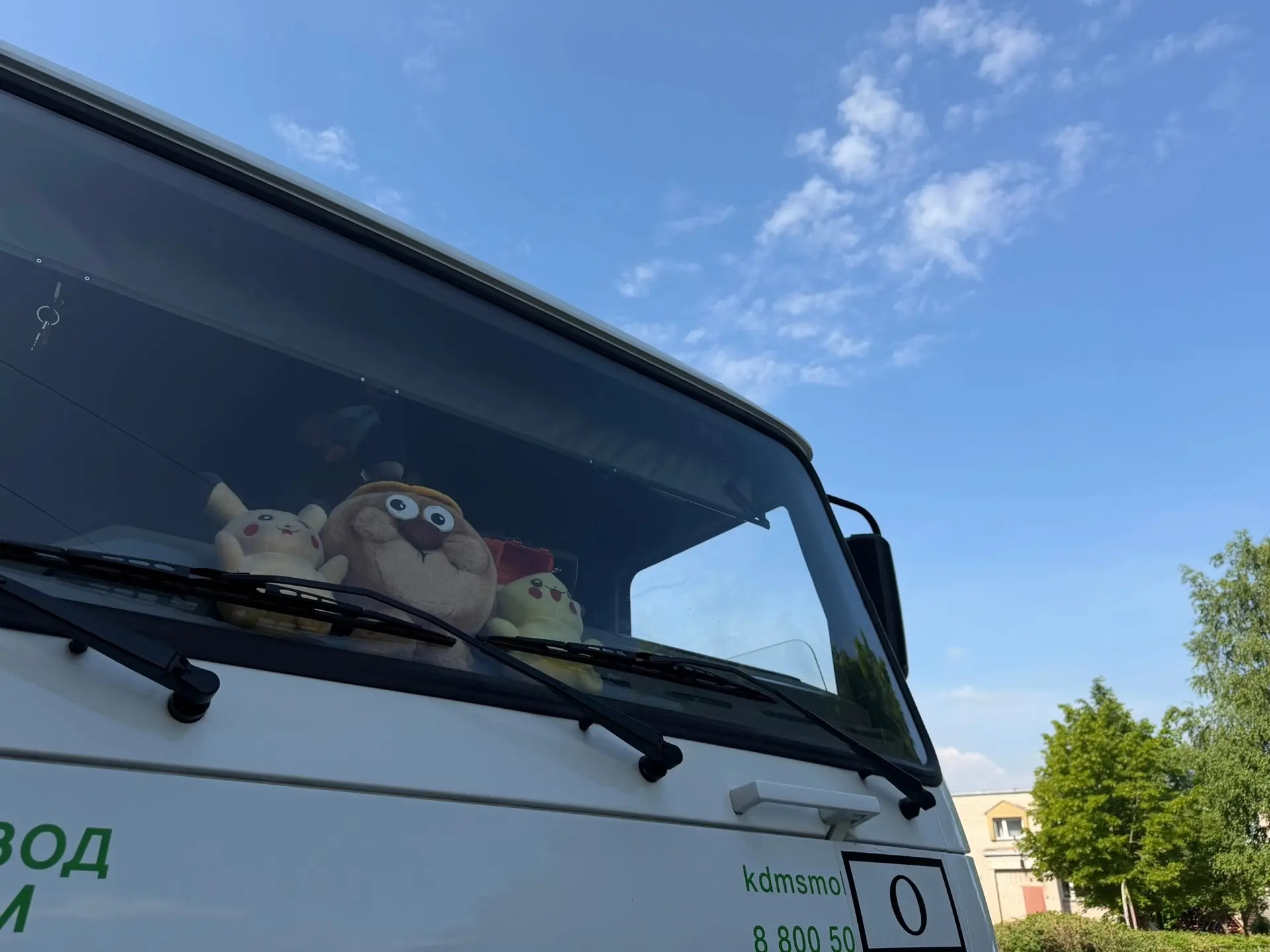 🚛 Мягкие игрушки — талисманы наших водителей
Располагаются и в кабине, и на кузове машины.

Как отм