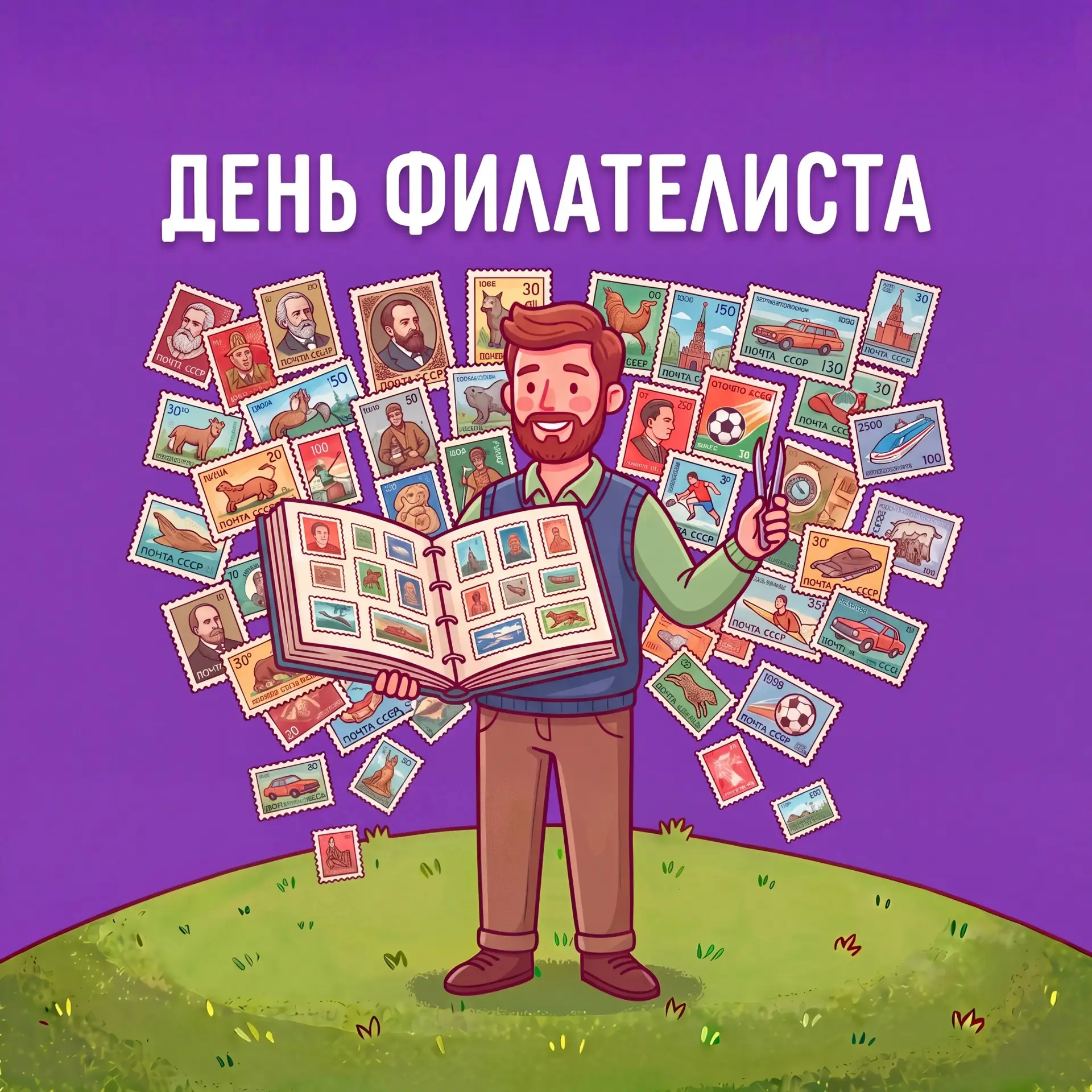 ⚡ Поздравляем всех, кто неравнодушен к филателии! 📬