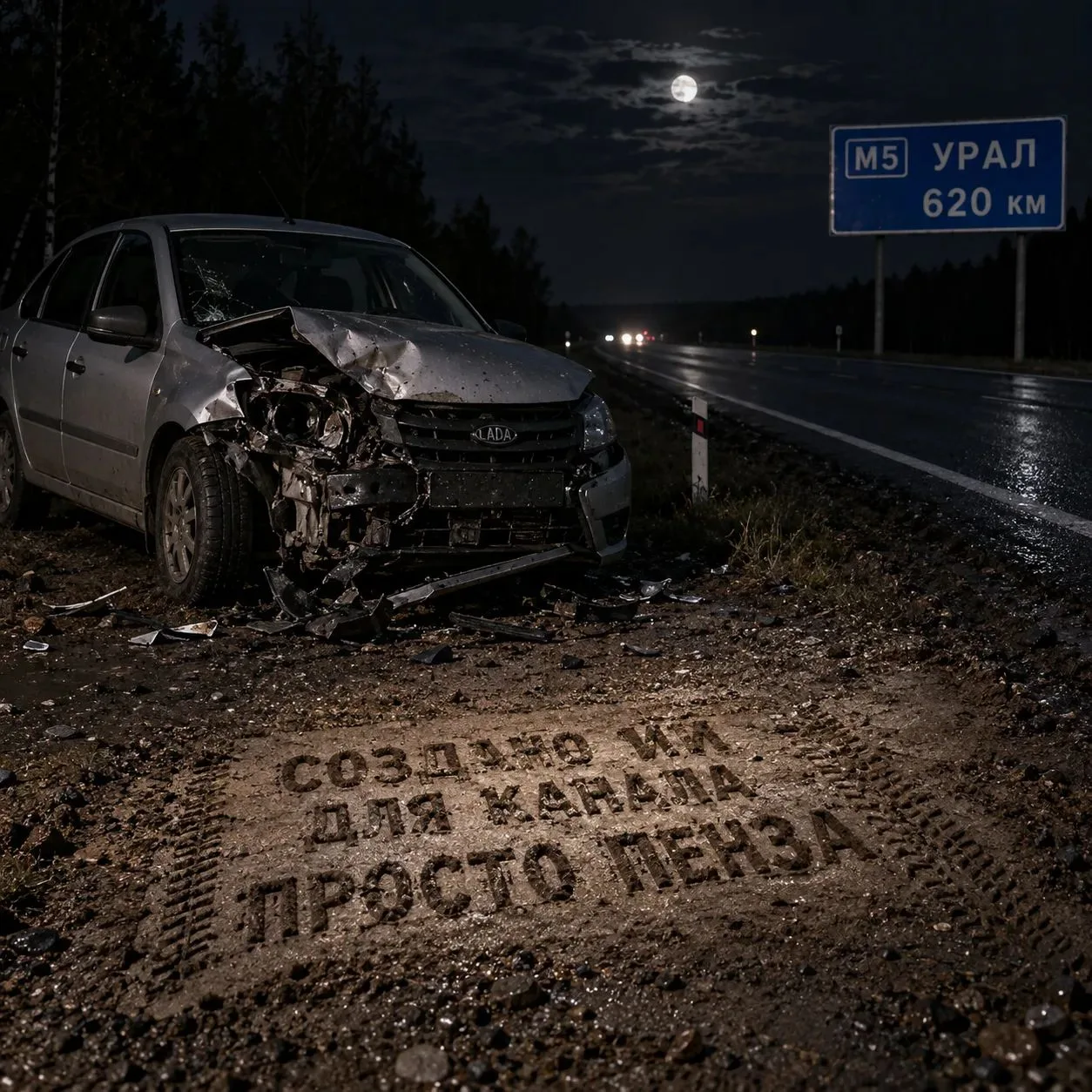 Ночью в Бессоновском районе 19-летний парень насмерть сбил лося.