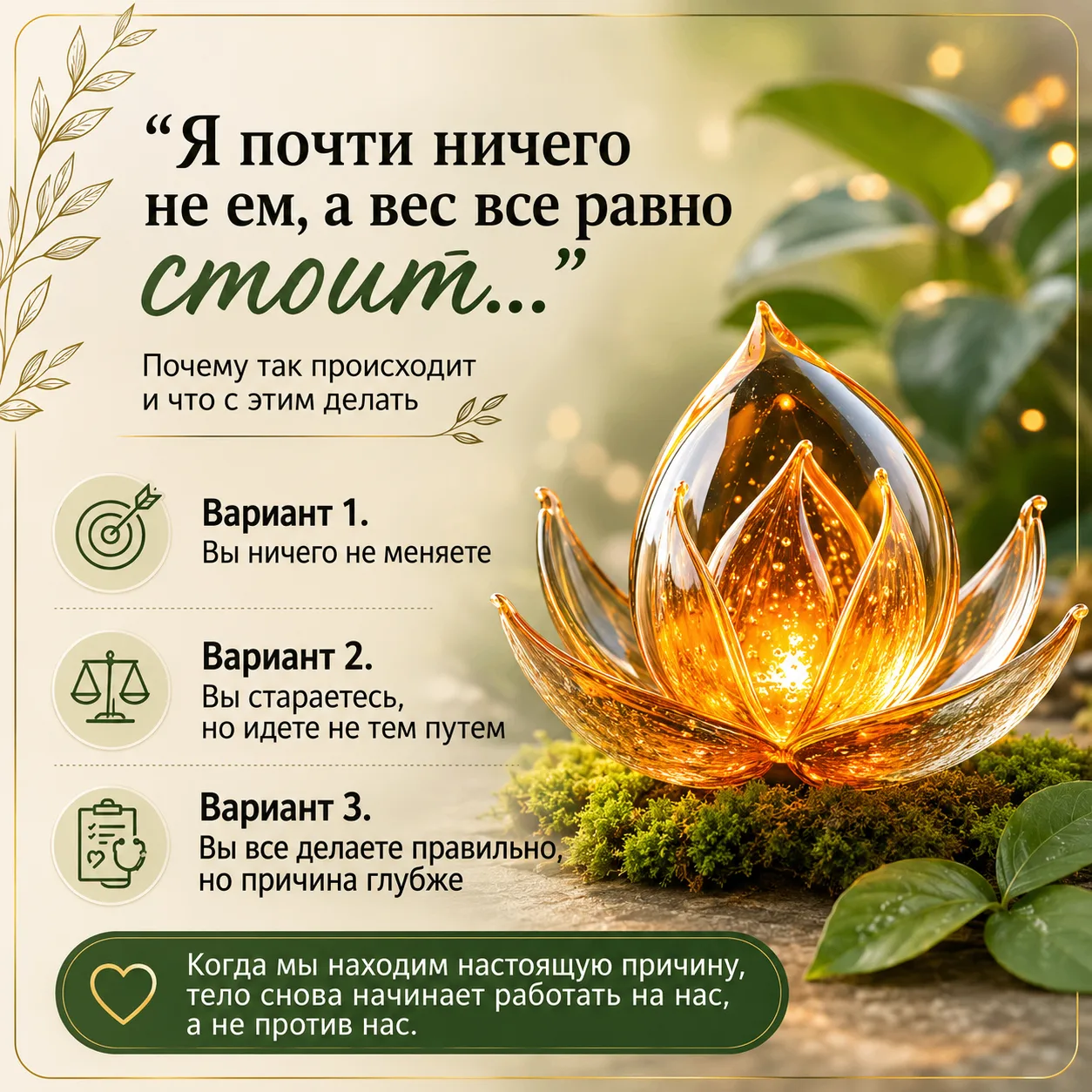 "Я почти ничего не ем, а вес все равно стоит..."

Наверное, это один из самых частых запросов, котор