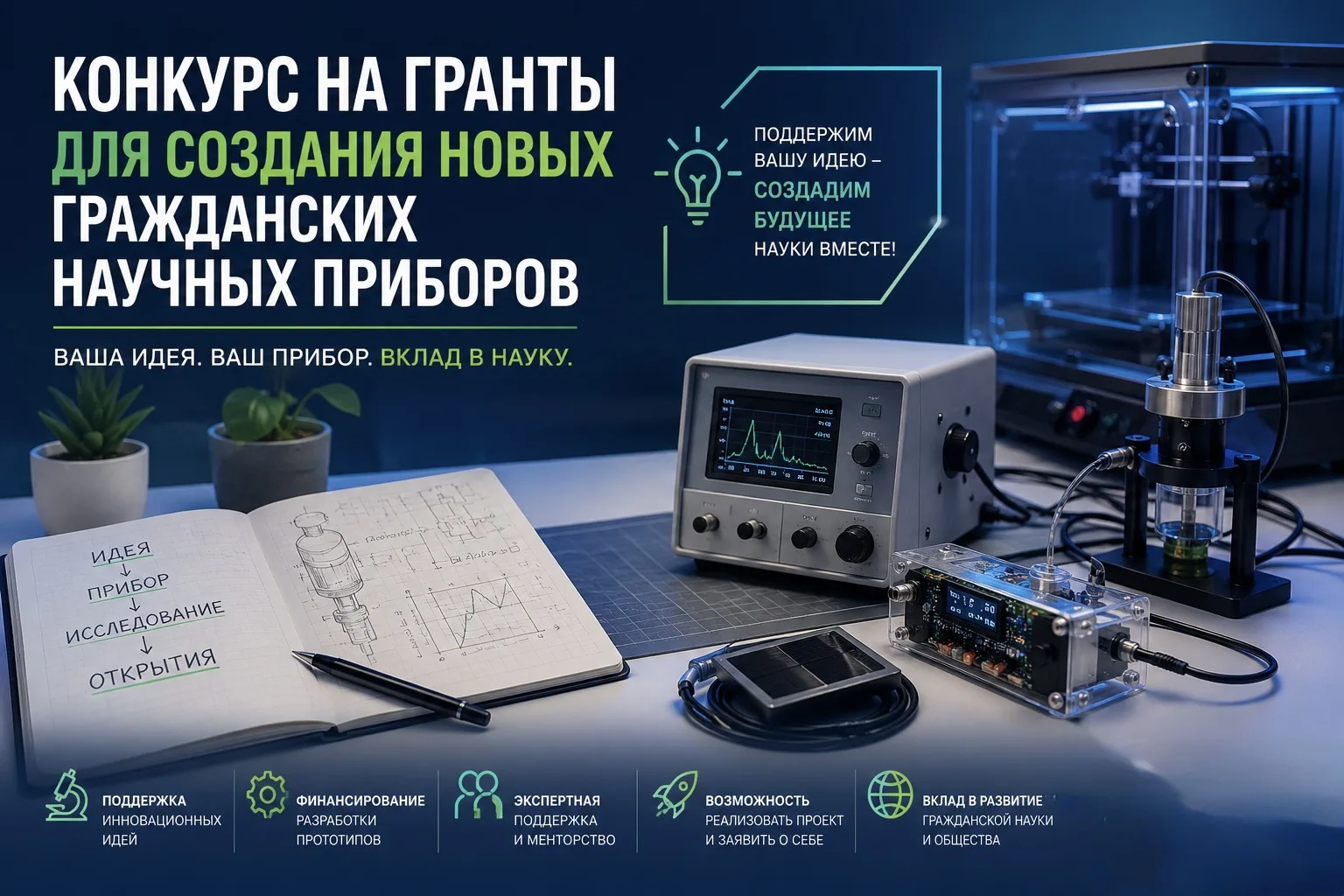 Дополнительный конкурс на гранты для создания новых гражданских научных приборов

Перечень приоритет