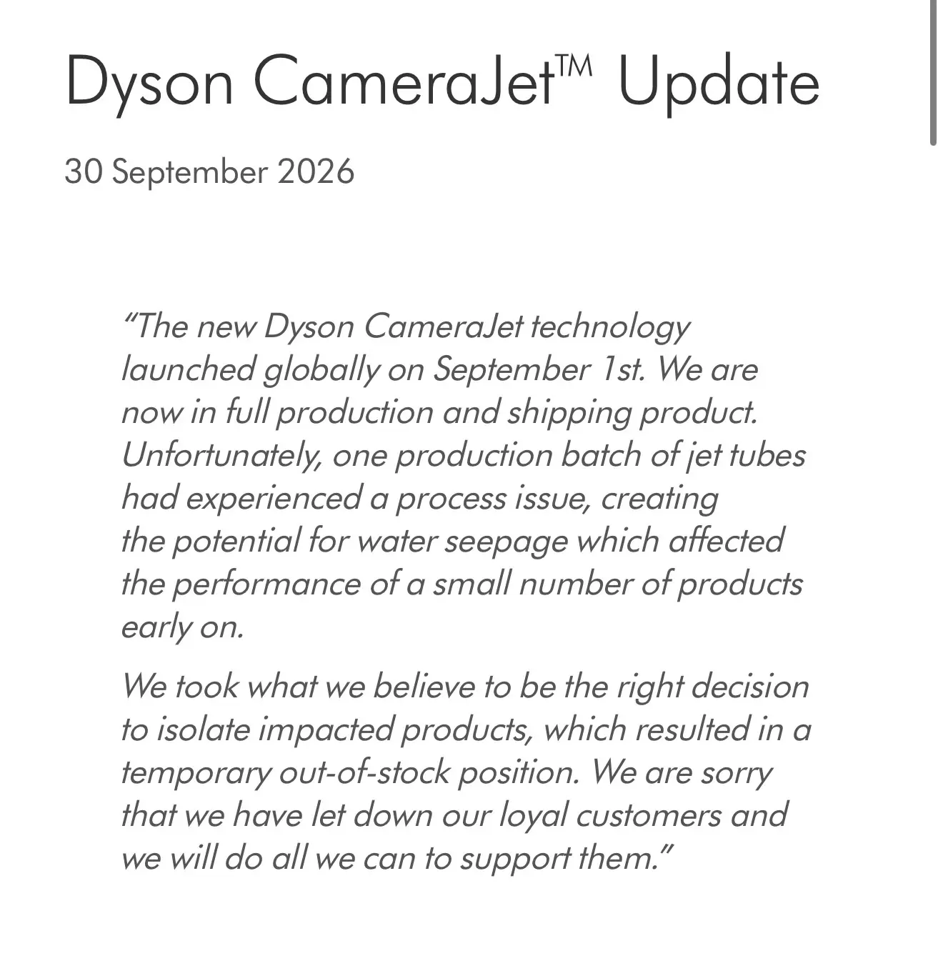 Не прошло и месяца с релиза зубной щётки Dyson с встроенным ИИ, как её уже пришлось сня...