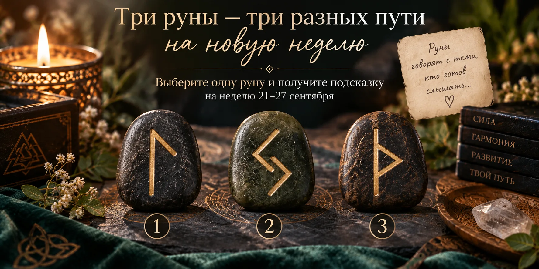🔮 Три руны — три разных пути на новую неделю