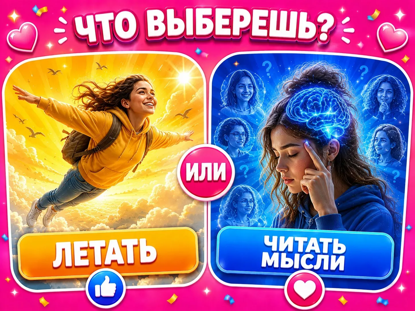 Летать или читать мысли?
