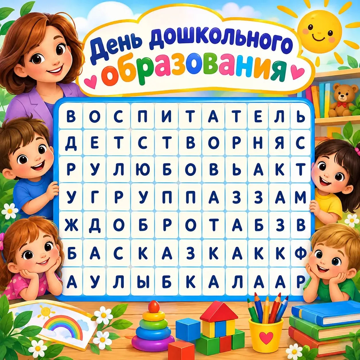 Сегодня день тех, кто превращает будни в сказку, а первые шаги в мир знаний делает увер...
