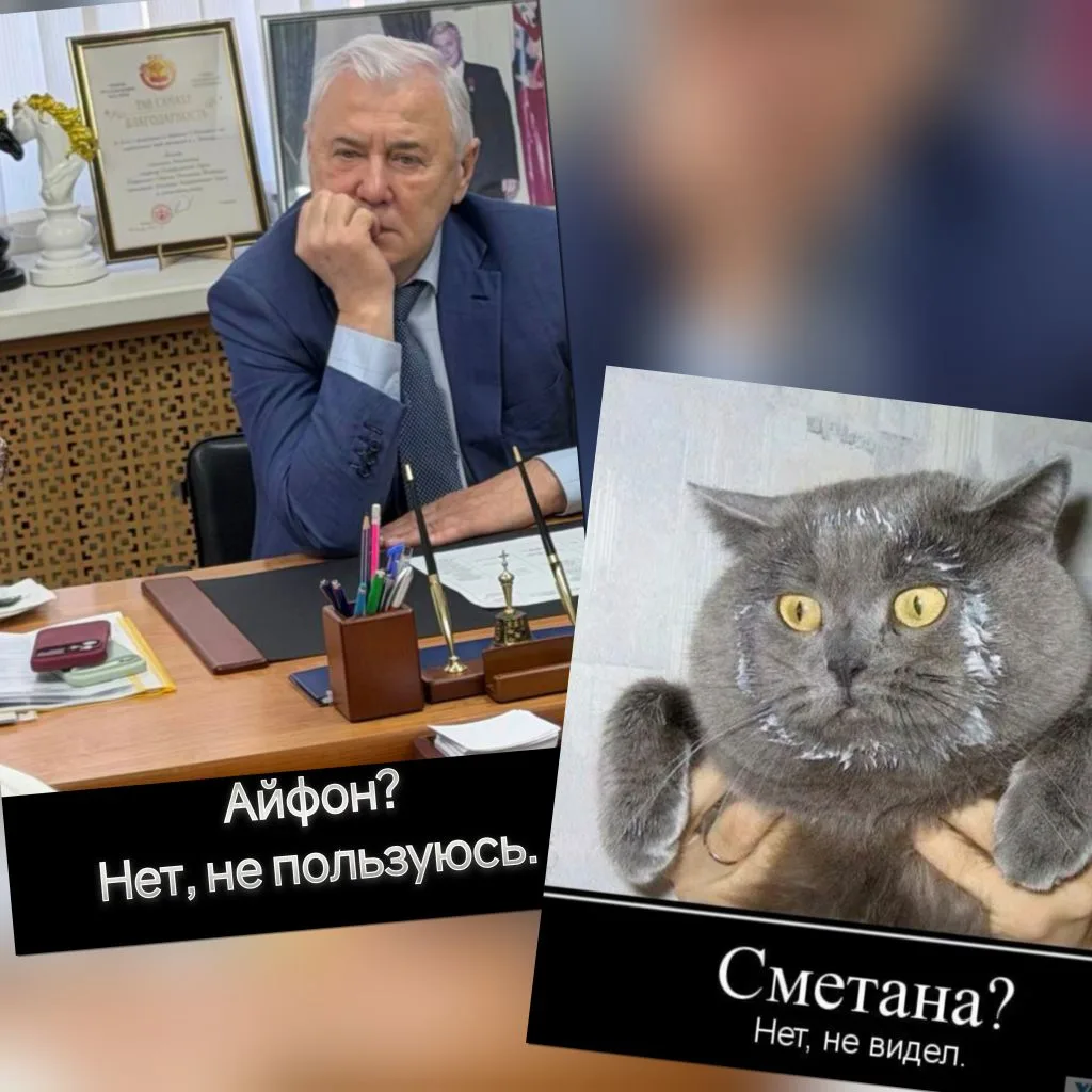 Депутат и кот депутата.