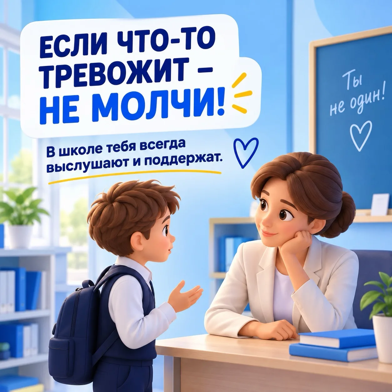 У каждого ребёнка есть право чувствовать себя в школе безопасно.