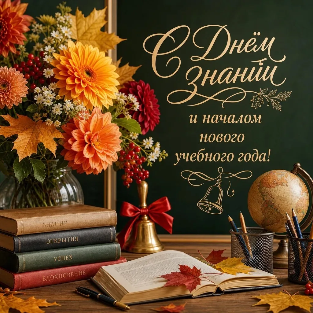 С новым учебным годом! Вперёд, к знаниям!