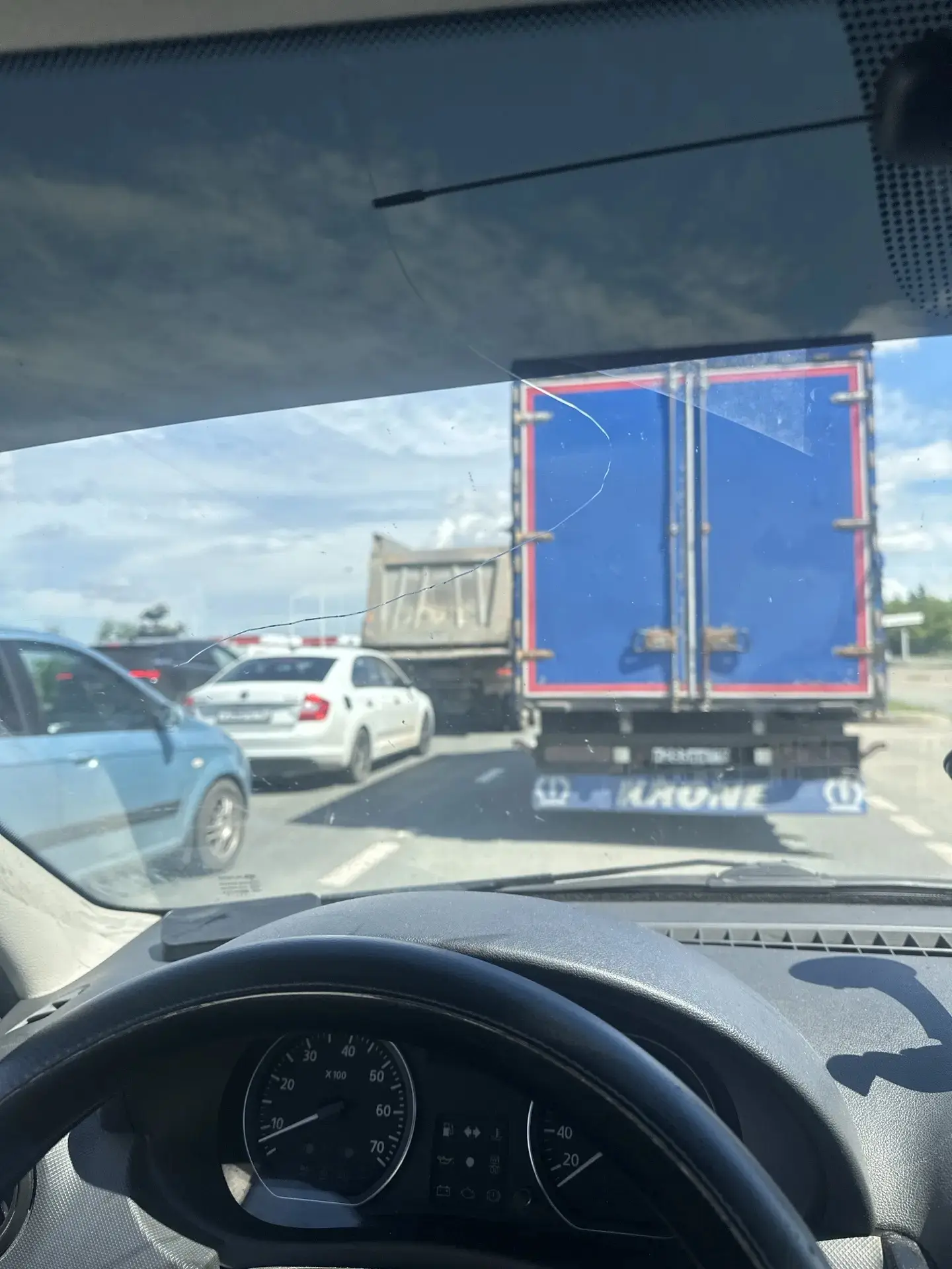 Выезд из города пробка