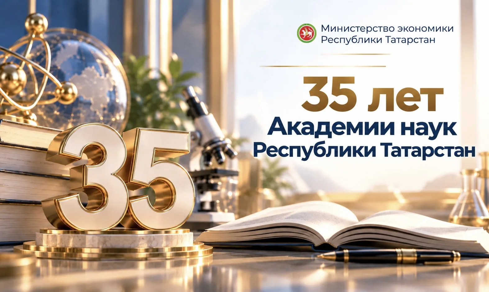 Министерство экономики Республики Татарстан от всей души поздравляет Академию наук Респ...