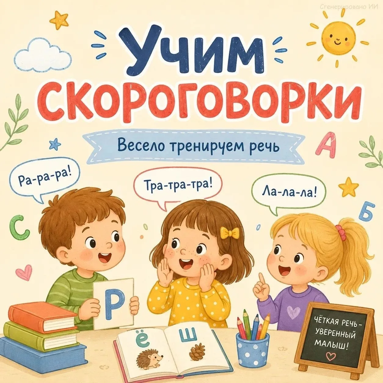 🗣 Тренируем дикцию малышей! 🚀