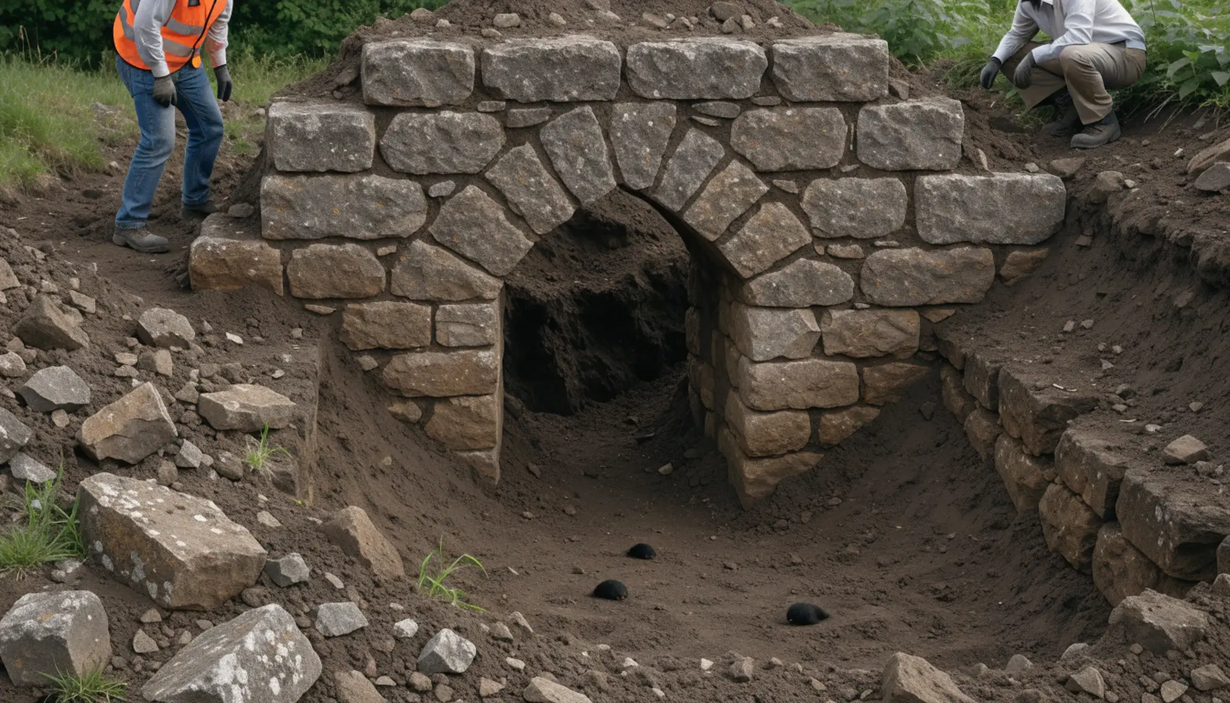 Кроты помогли найти археологам 700-летние средневековые ворота