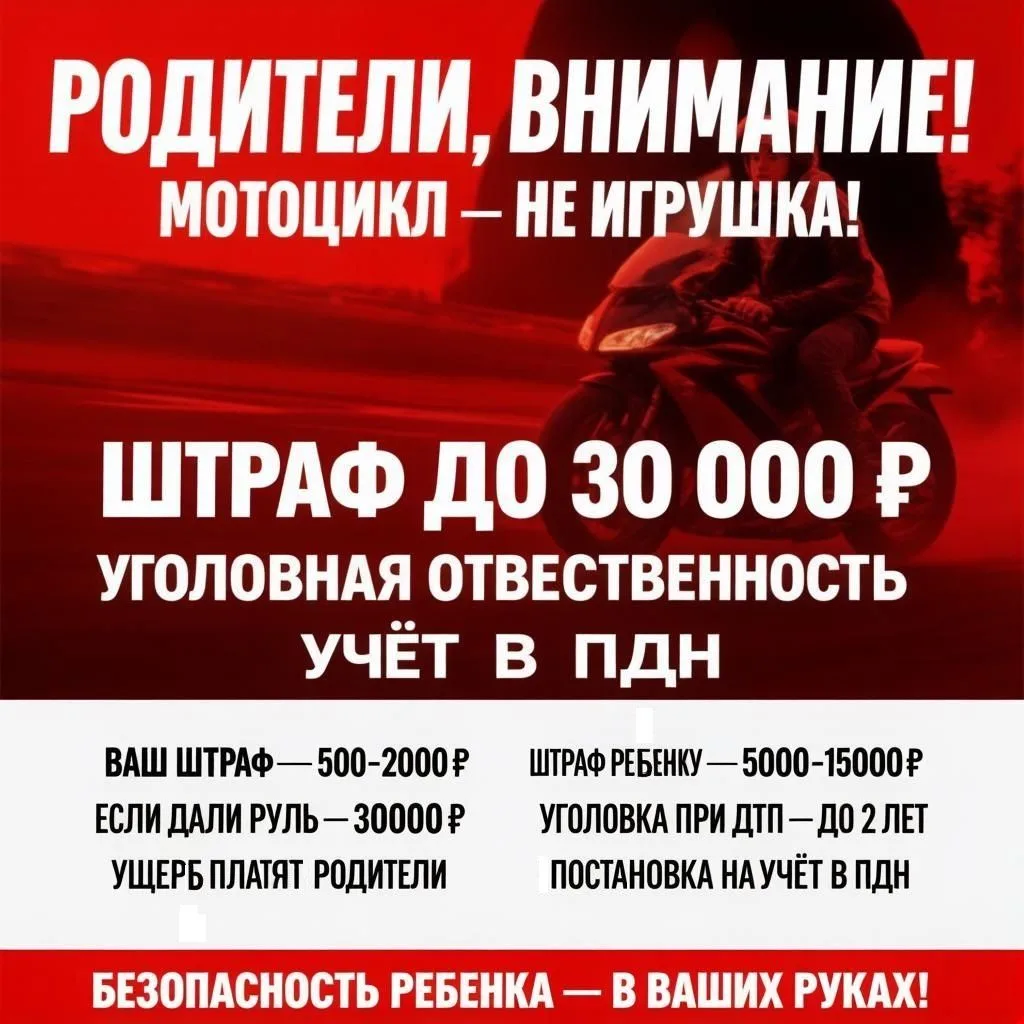Безопасность ребёнка – в ваших руках!