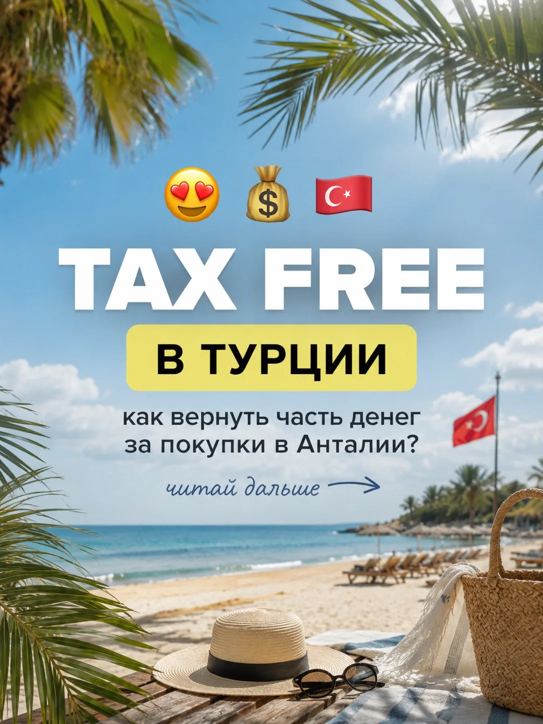 🛍 Tax Free в Турции: как вернуть часть денег за покупки?

Если во время отдыха в Анталии Вы планиру