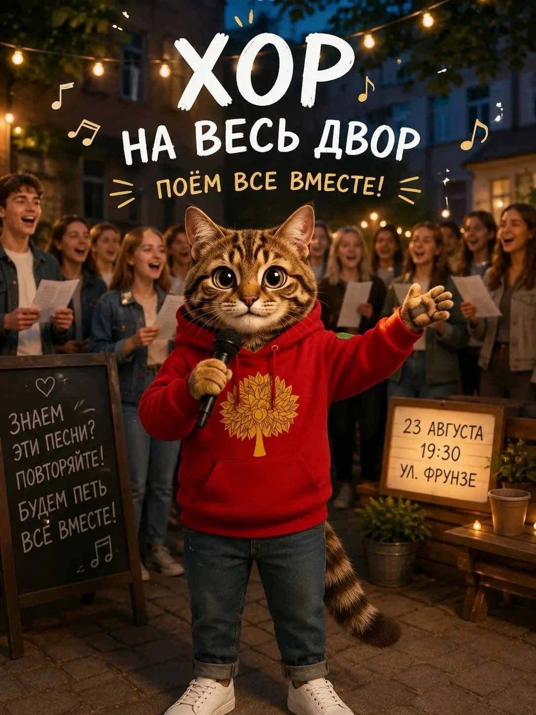 Музыкальный вечер «Поём всем двором!»