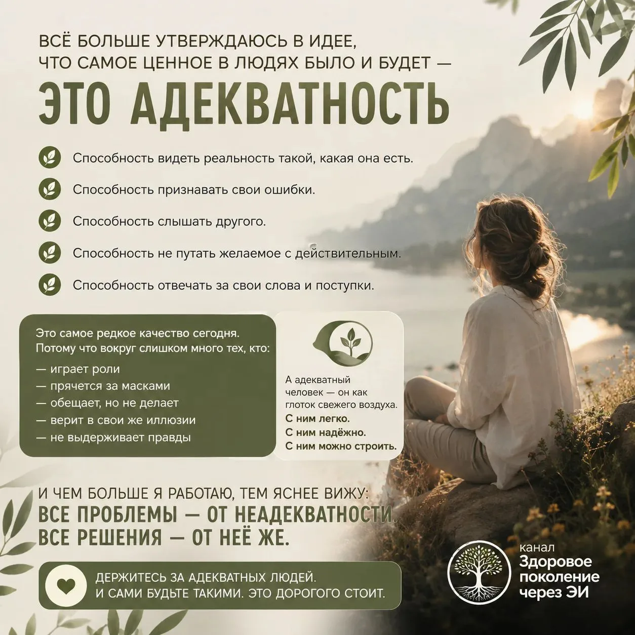 тренд на АДЕКВАТНОСТЬ!