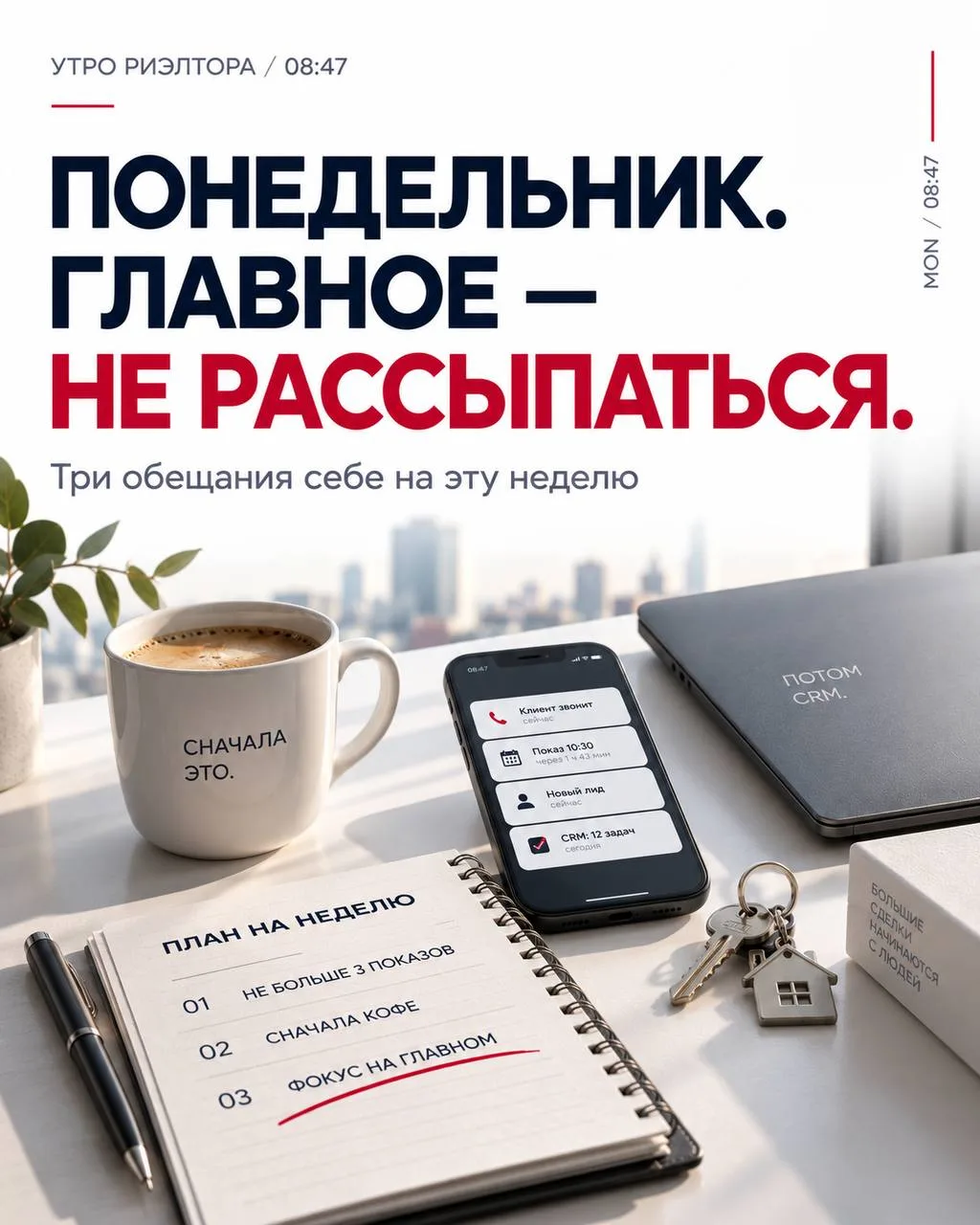 Что я скажу себе в понедельник утром? ⏰  ☕ 📱 💤