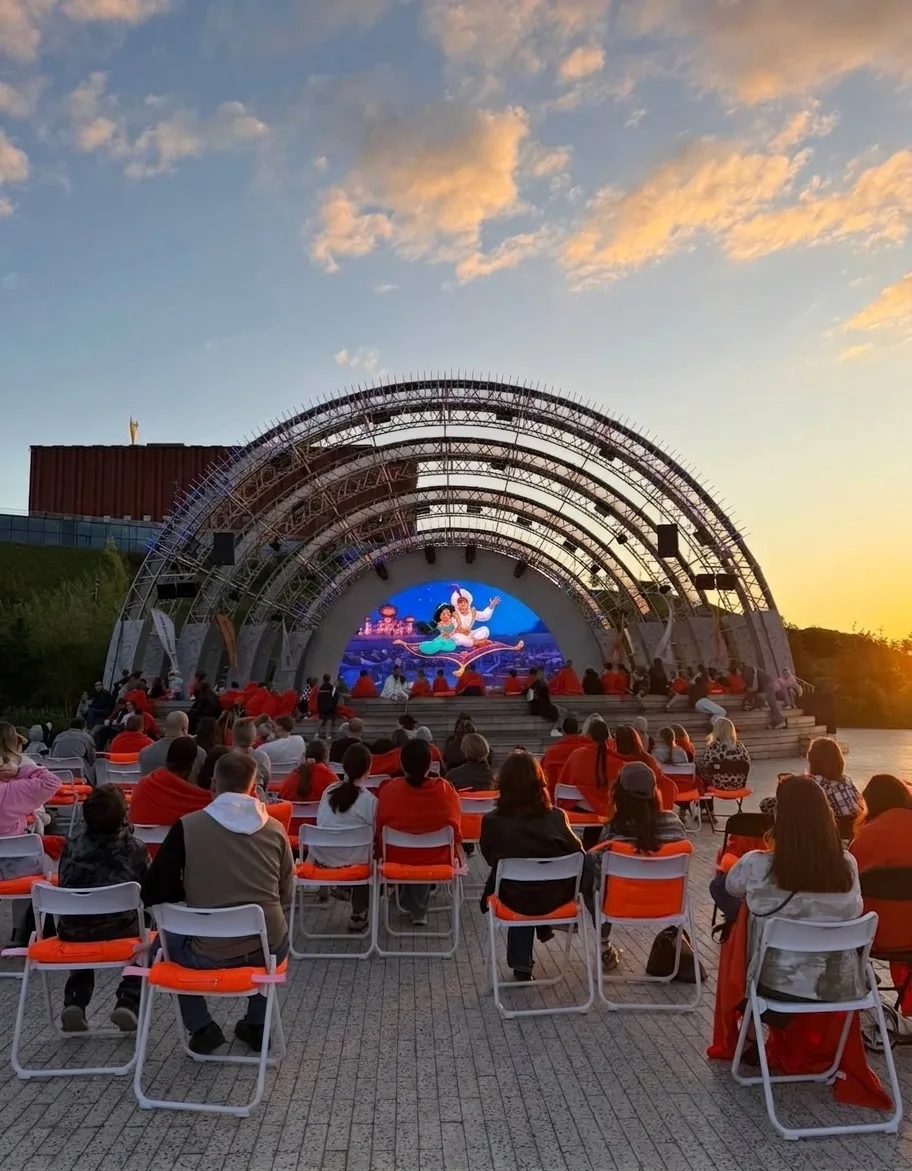 ❤️ Сегодня 19 августа в 19:00 в парке «Елмай» покажут анимационный фильм «Алладин» (199...