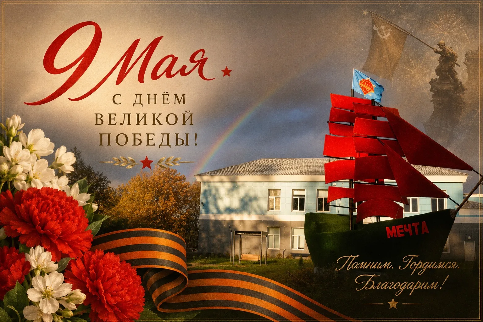 9 Мая — день памяти, мужества и великой благодарности.