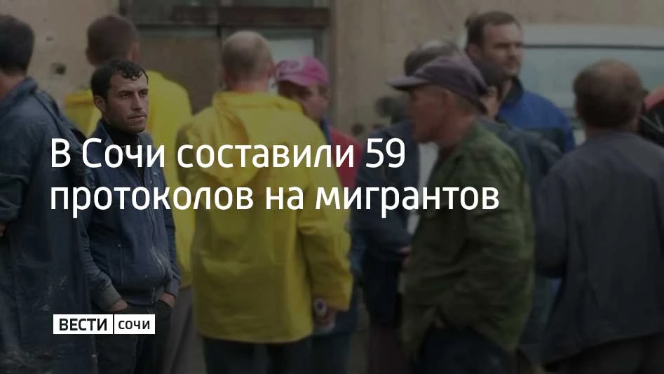 Миграционные проверки прошли во всех районах Сочи. За два дня составили 59 администрати...