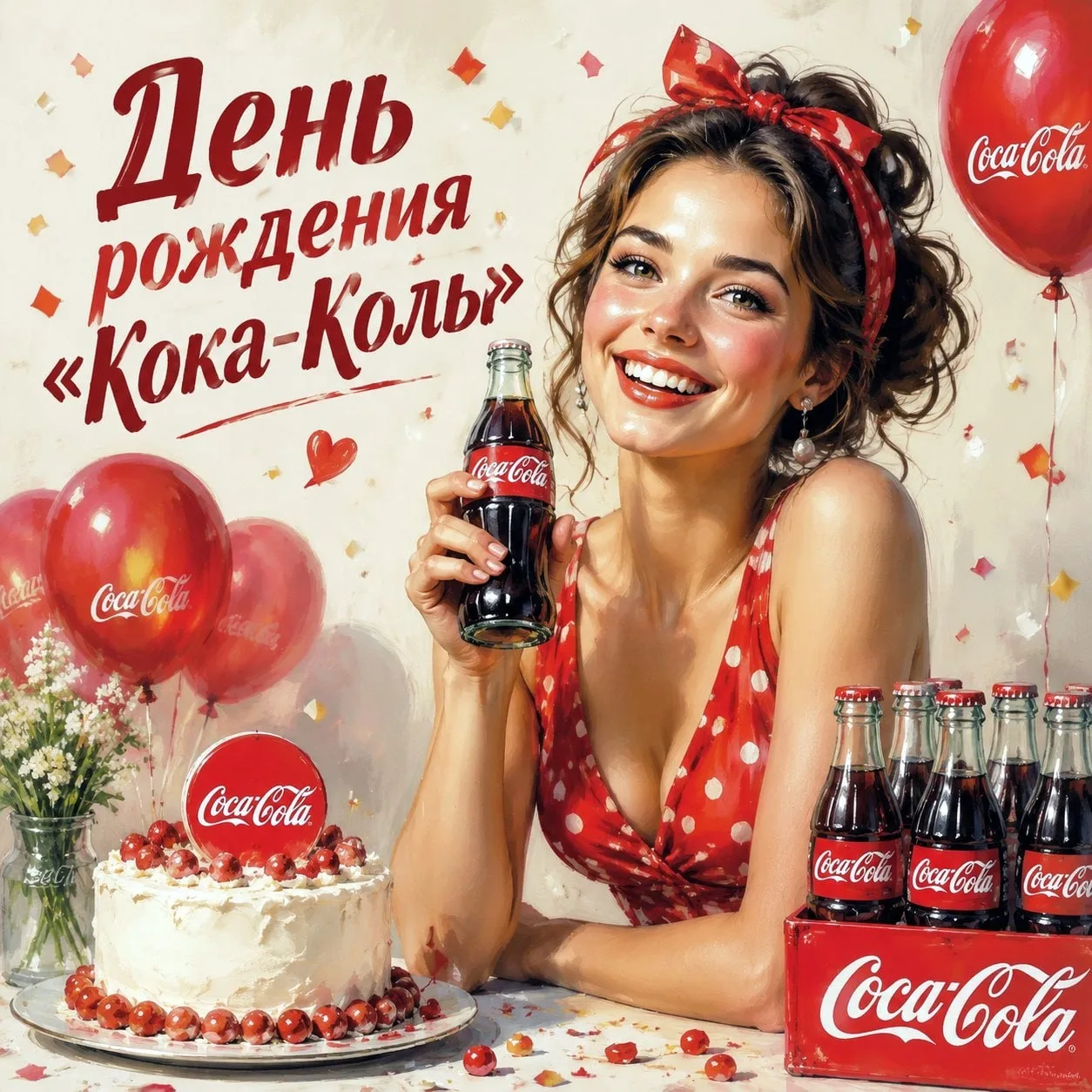 🥤 8 мая — День рождения «Кока-Колы»  Сегодня отмечается день рождения одного из самых известных напи