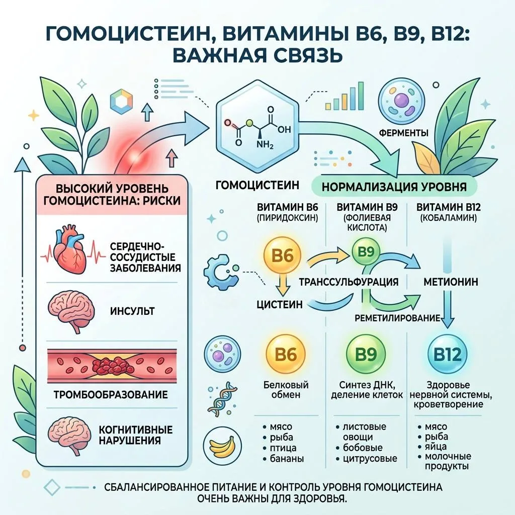 Высокий гомоцистеин — это «тихий» маркер, указывающий на серьёзные риски для здоровья.   Вы сдавали 
