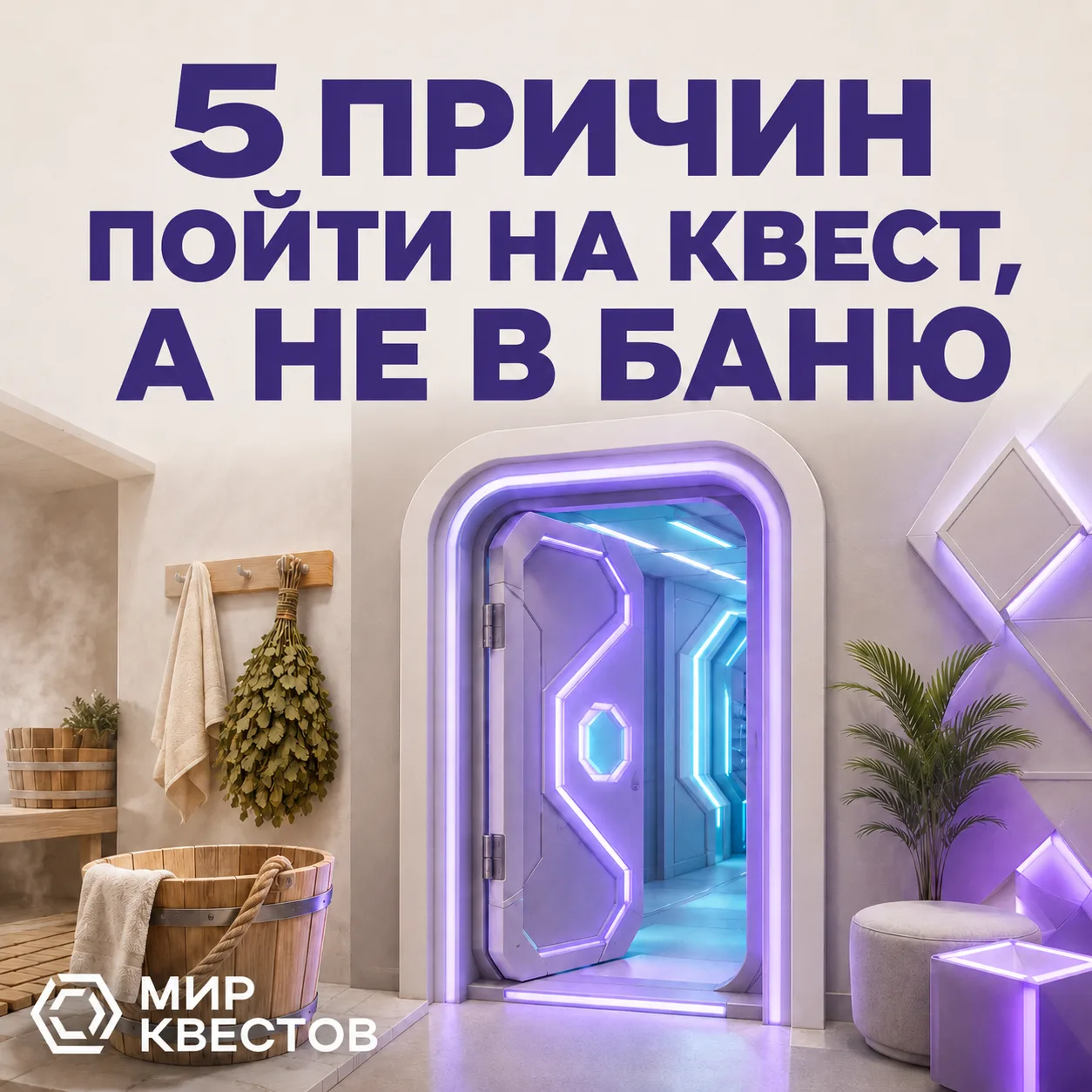 5 причин пойти на квест, а не в баню