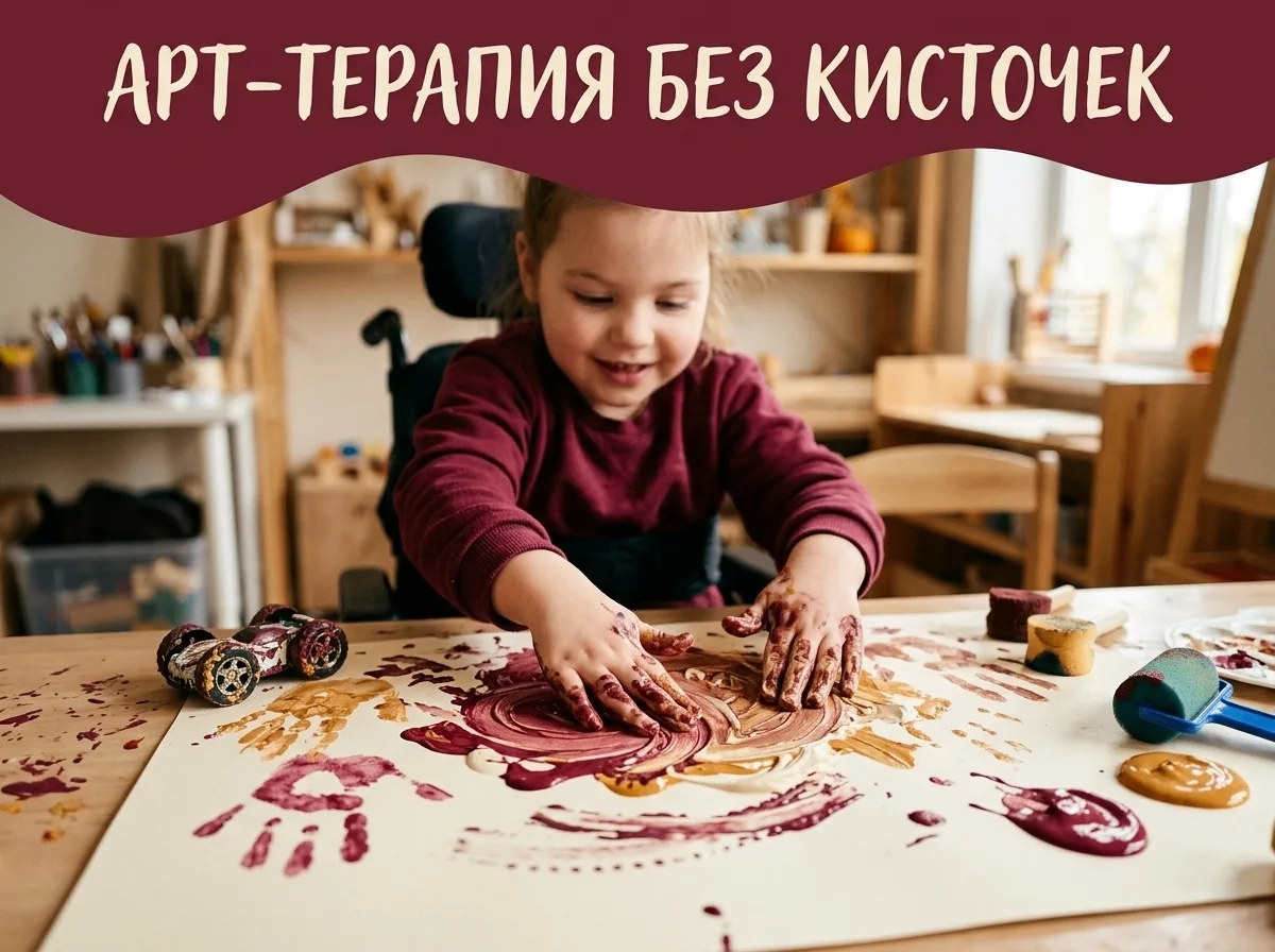 Арт-терапия без кисточек: Идеи для творчества, если ребенок не может держать карандаш