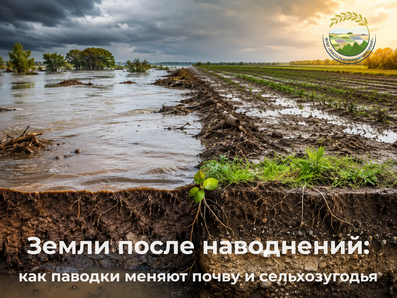 Наводнения и паводки оказывают на сельскохозяйственные земли гораздо более сложное возд...