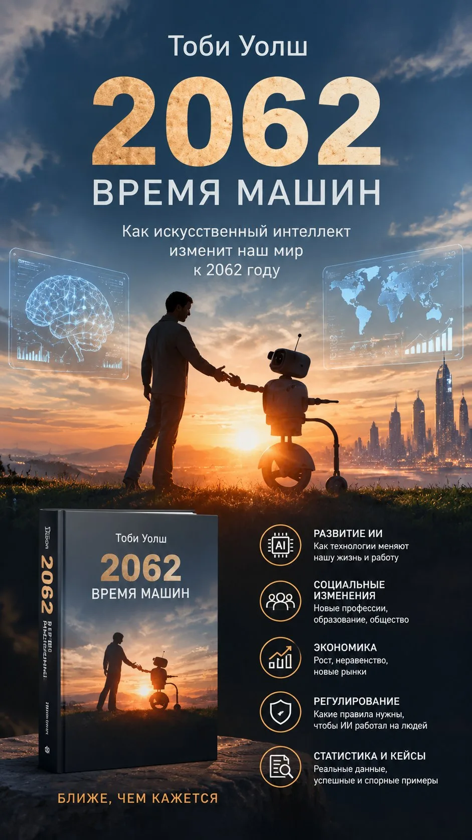 🤖 «2062: Время машин» Тоби Уолша: загляни в будущее уже сегодня!