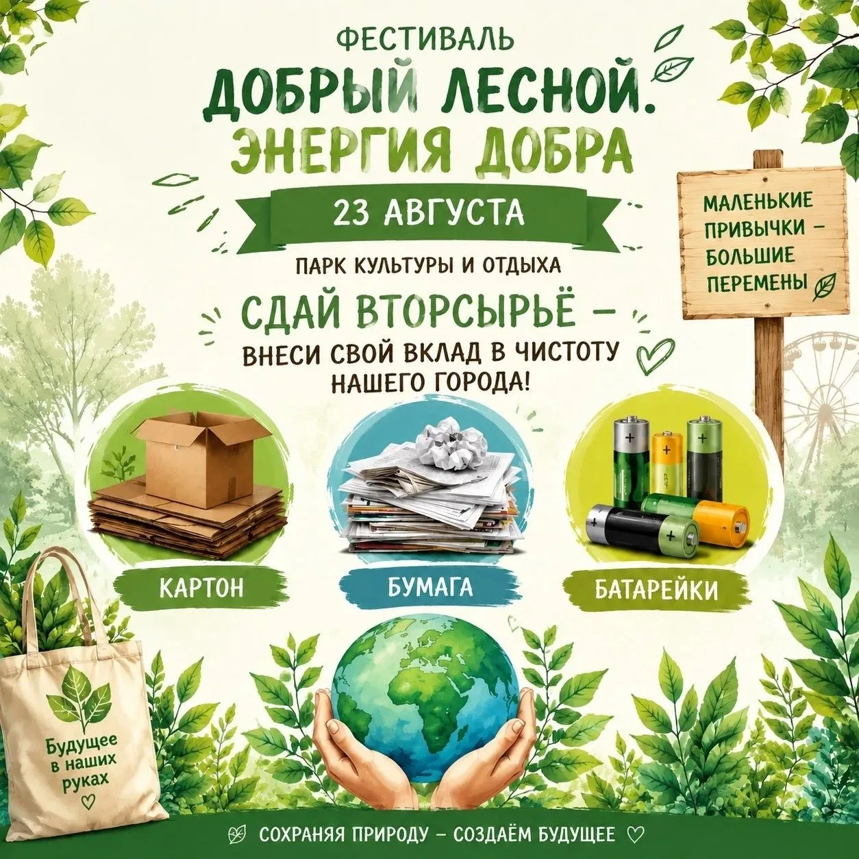 ✅ Превращаем отходы в добро: «Собирательный перрон» ждёт вас!