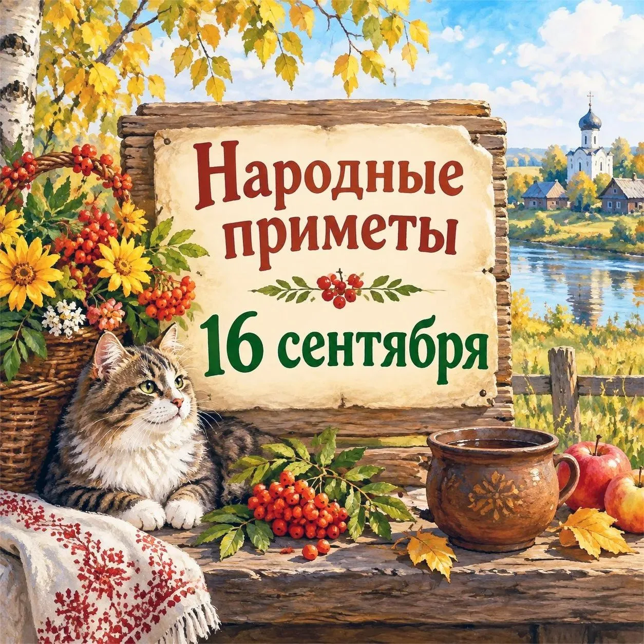 🌿 16 сентября — Народные приметы 🌿