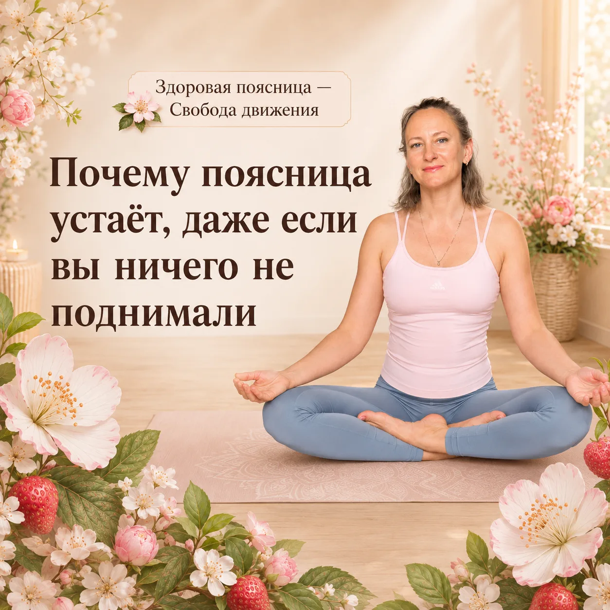 Почему поясница устаёт, даже если вы ничего не поднимали.