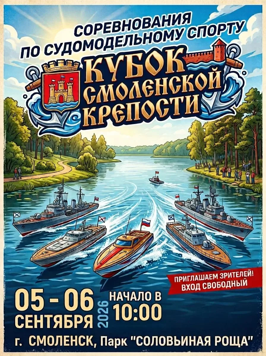 💥В 2026 году «Федерация судомодельного спорта Смоленской области» отмечает свой 30‑лет...