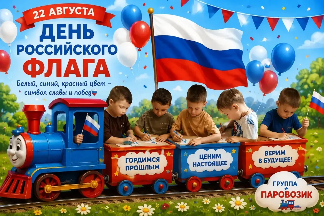 День Российского флага в группе «Паровозик» 🚂