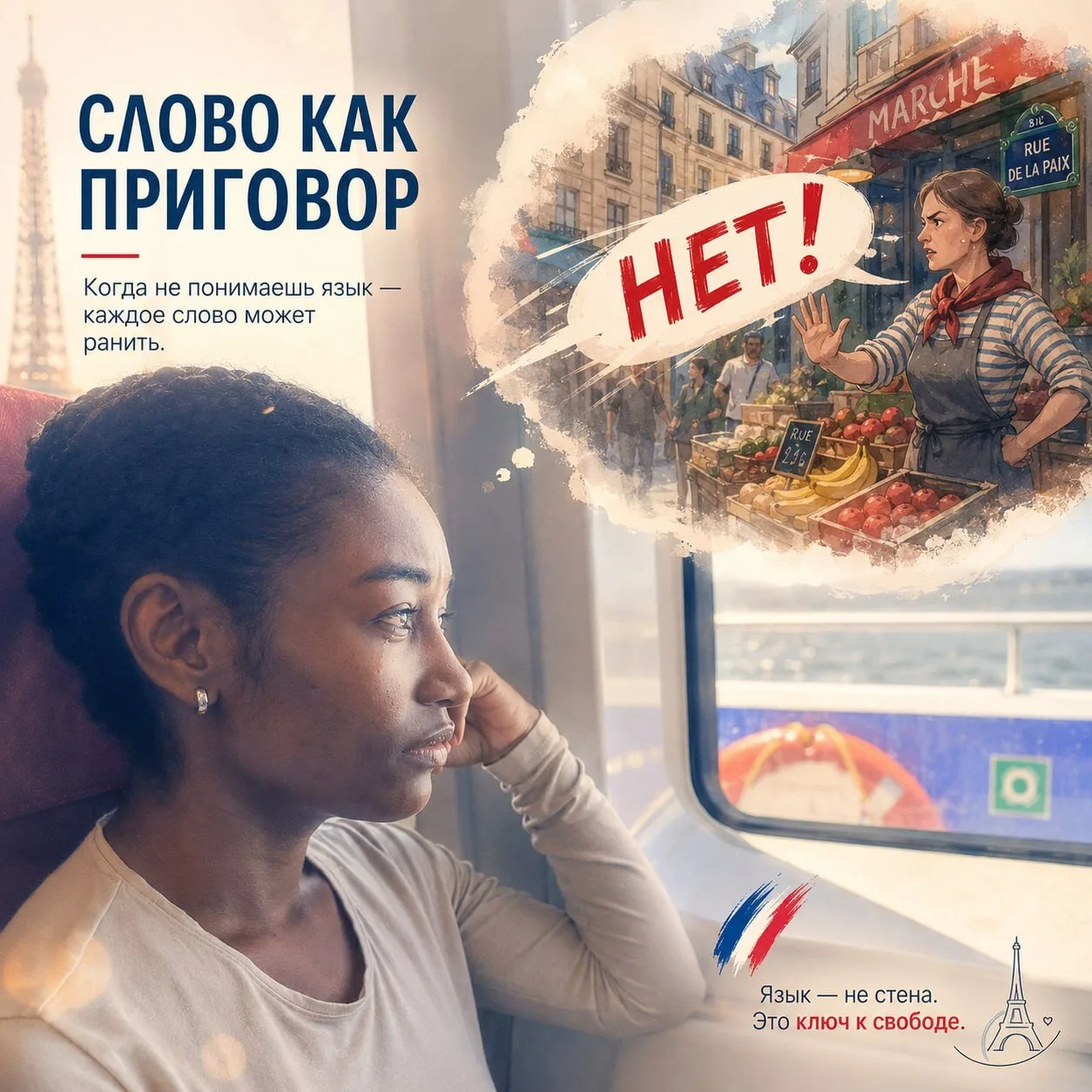 💪 Однажды я пришла на рынок купить курицу.
Воронеж, 2009 год.
Я совсем недавно в России и не говорю