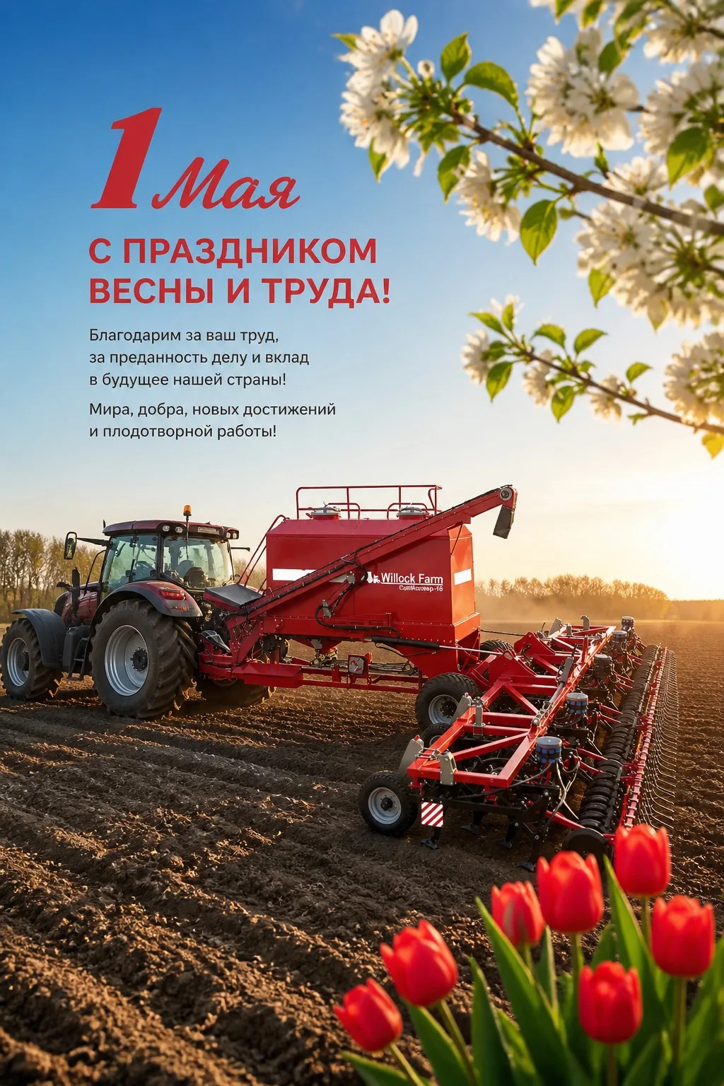 Поздравляем с 1 Мая! 🚜
