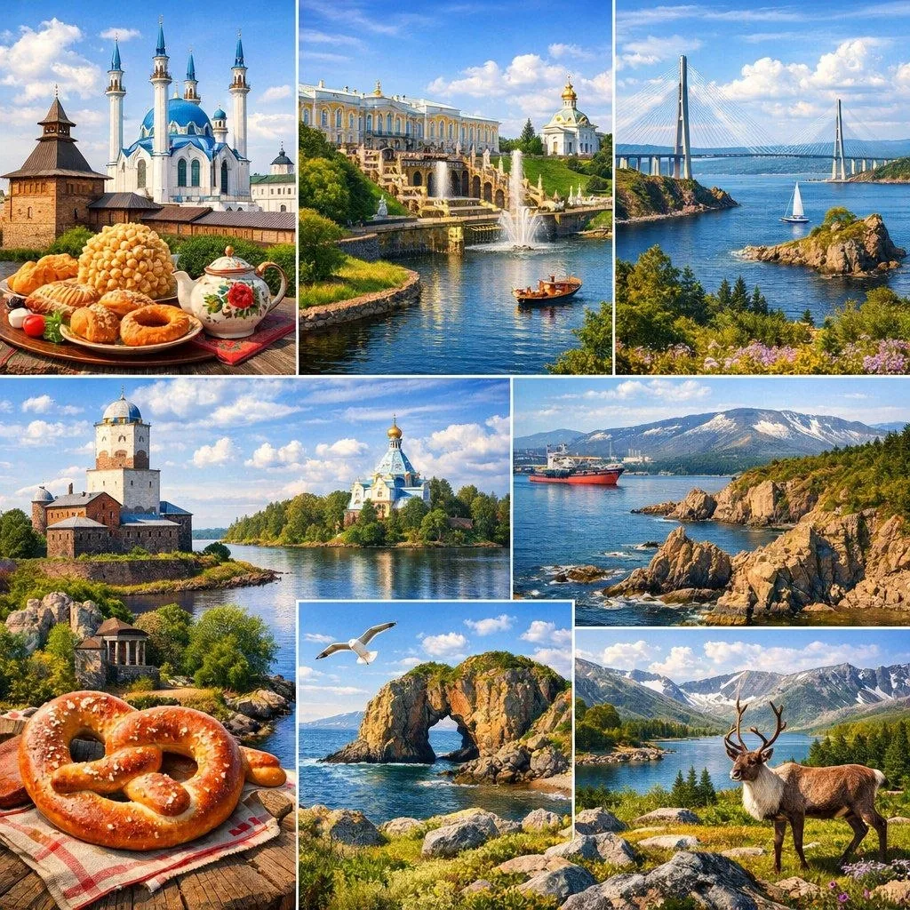 Лето в России — от Балтики до Тихого океана ✈️

✅ Казань и Свияжск Татарская культура, древние монас
