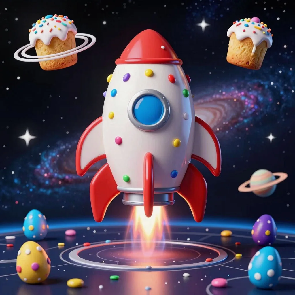 С Днём космонавтики и Светлой Пасхой! ✨🌠