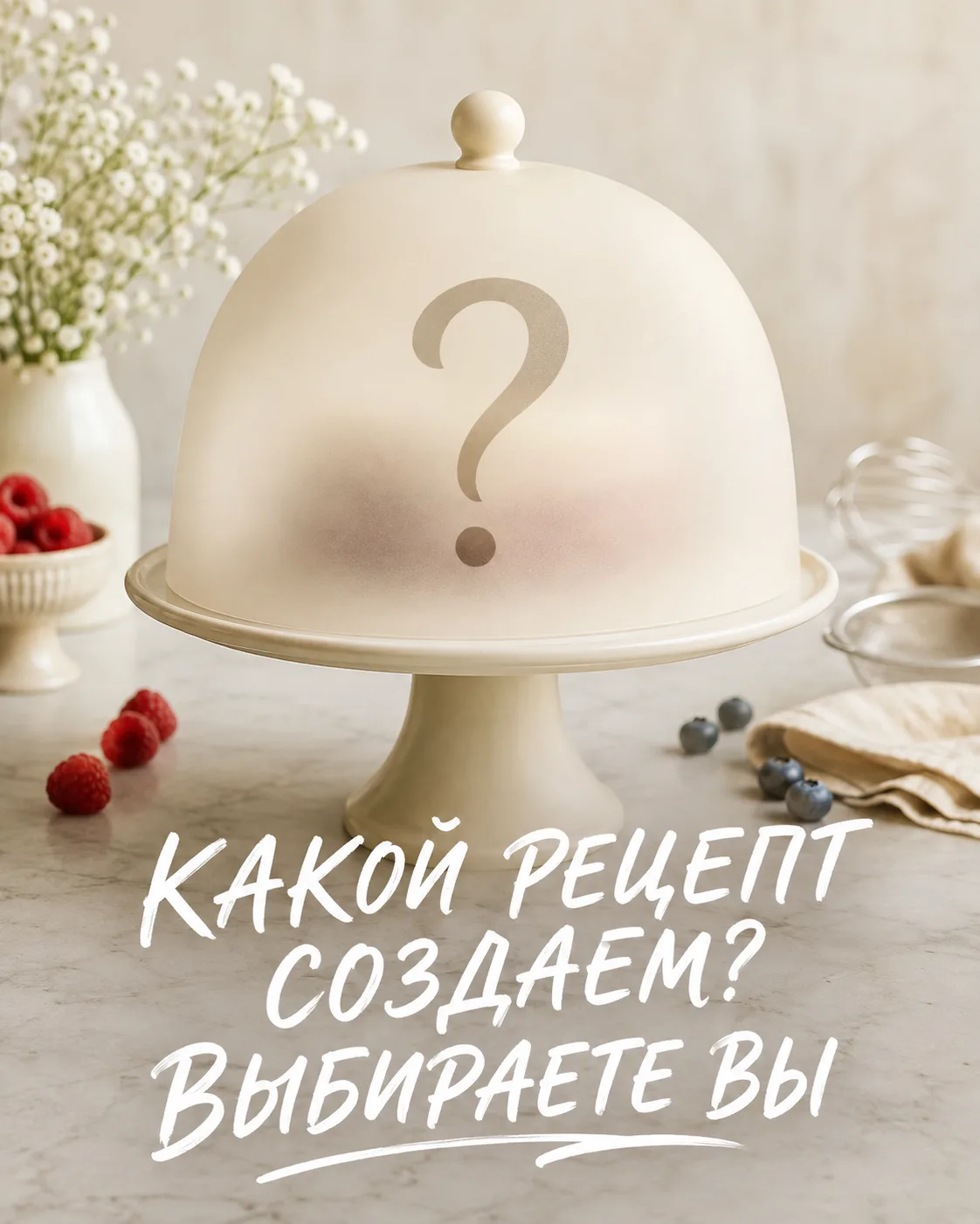 А какой рецепт вы хотели бы получить от профессионального кондитера? 👩‍🍳