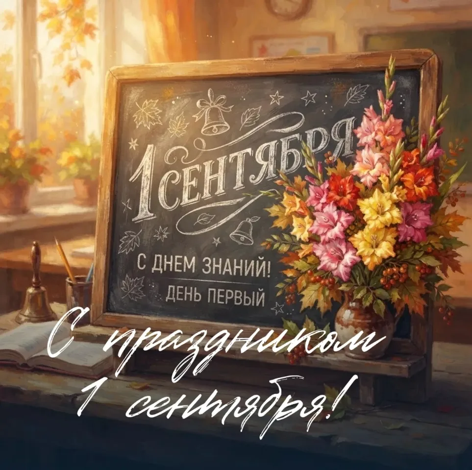 С 1 сентября, друзья! С Днем знаний! 🍁