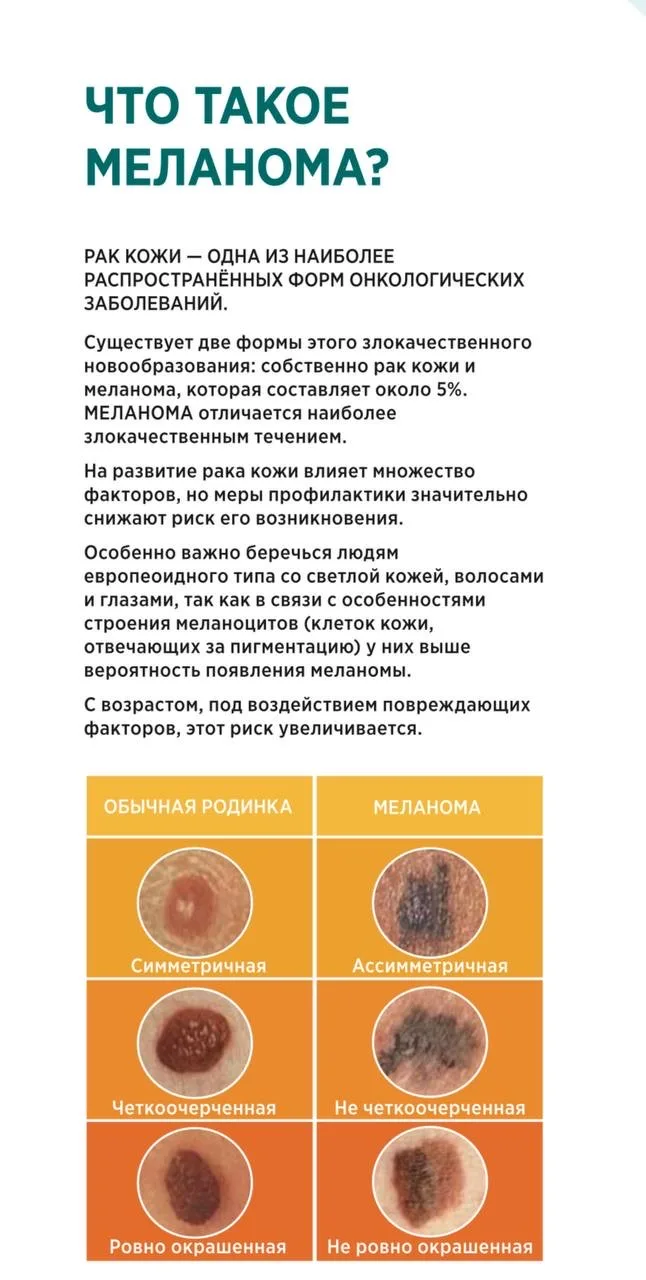 11 мая - Всемирный день борьбы с меланомой
