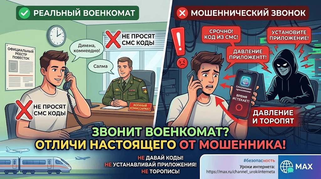 Если позвонили «из военкомата» — вот как отличить настоящий звонок от мошеннического