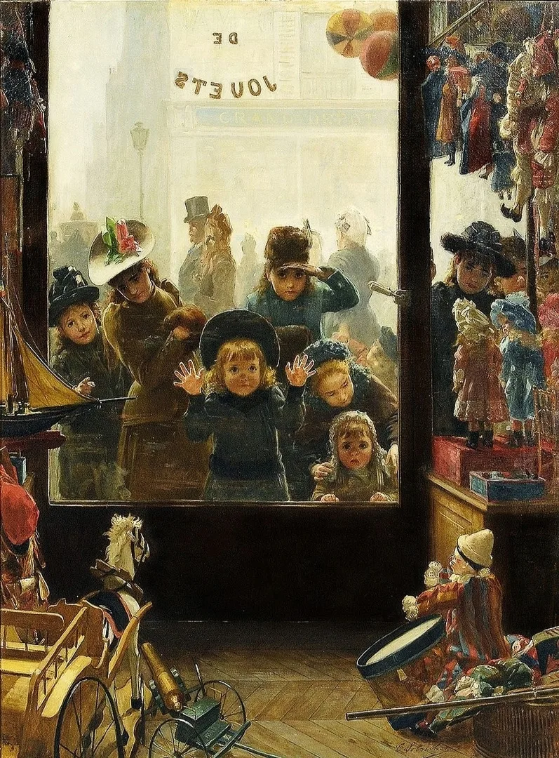 Витрина магазина игрушек, 1886

Художник / Тимолеон Мари Лобришон