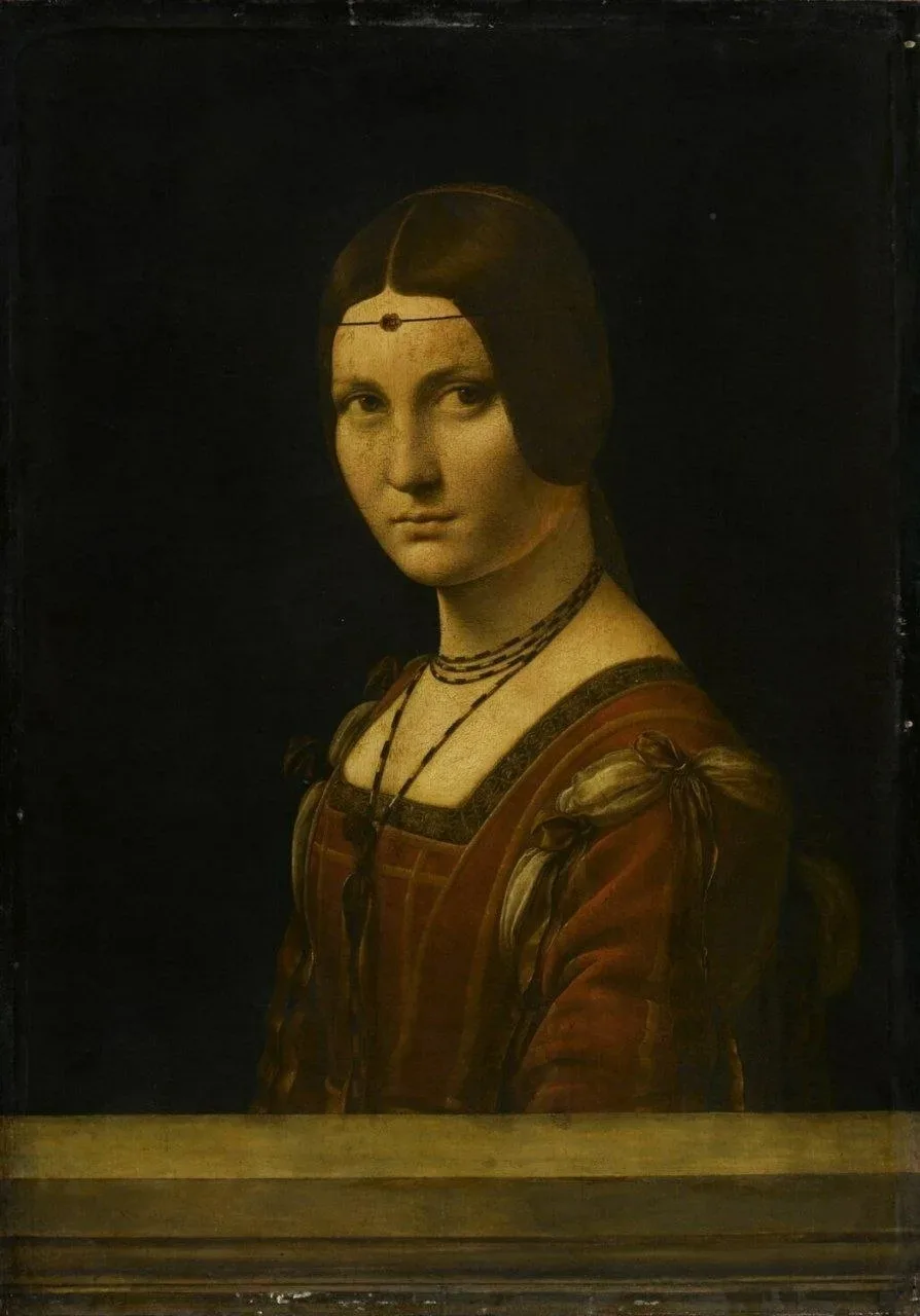 "Прекрасная Ферроньера" (La Belle Ferronnière), ок. 1490 г.