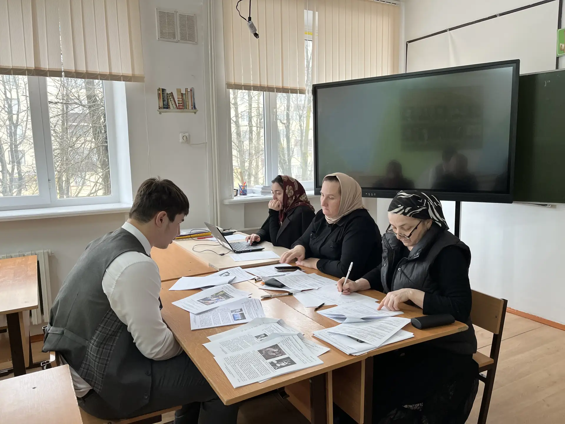 В МБОУ "СОШ №4 47" г. Грозного состоялось итоговое собеседование в 9-х классах. Итоговое собеседован