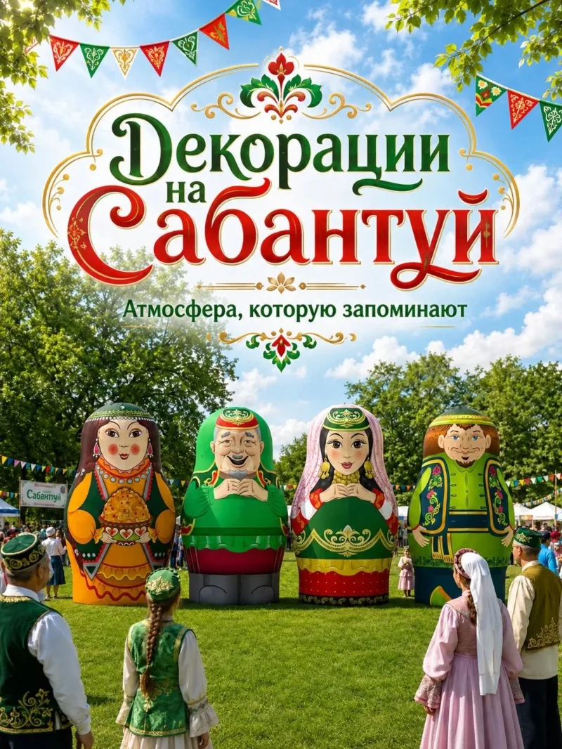 Сабантуй запоминается не только концертной программой. Атмосферу задаёт площадка, где х...