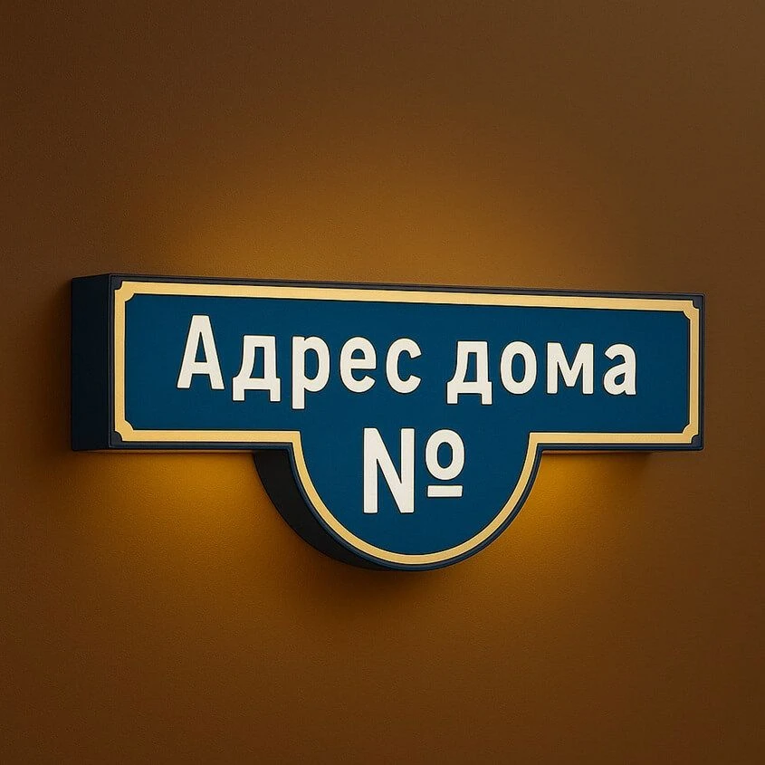 О необходимости устанавливать адресные таблички на домах.